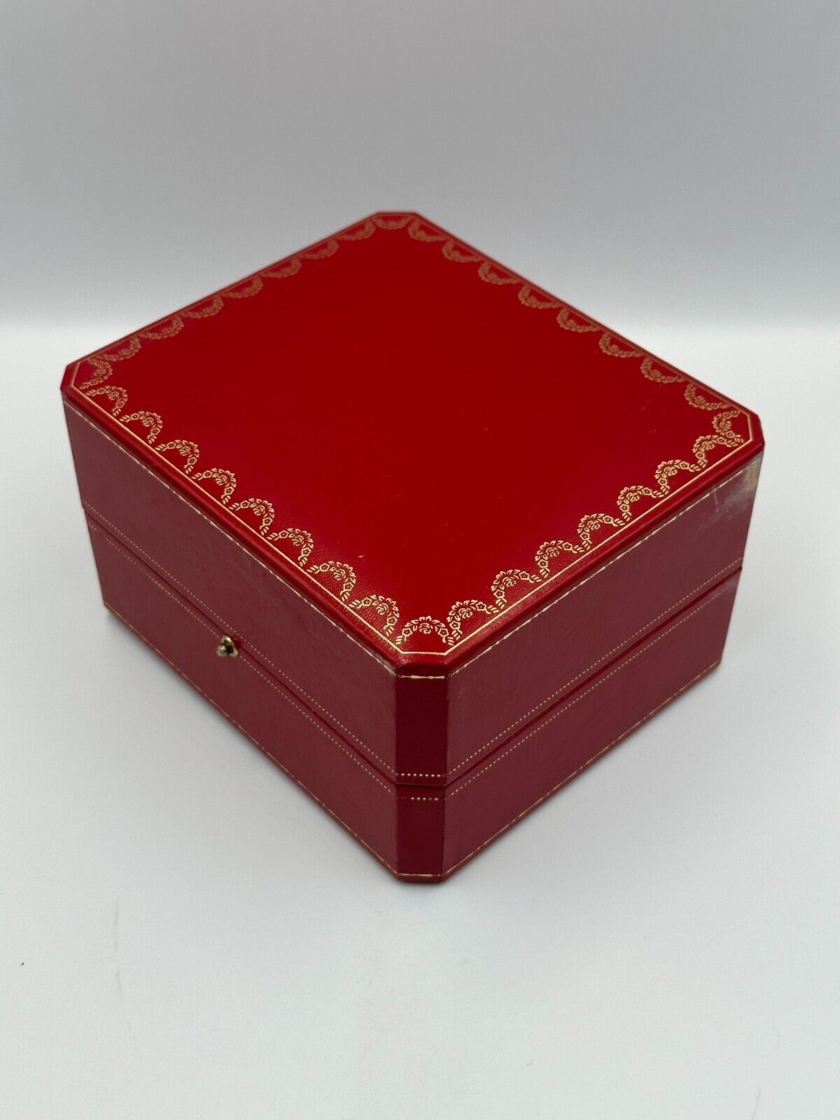 VINTAGE GENUINE Cartier watch box case CO1018 leather red booklet 240218004yA