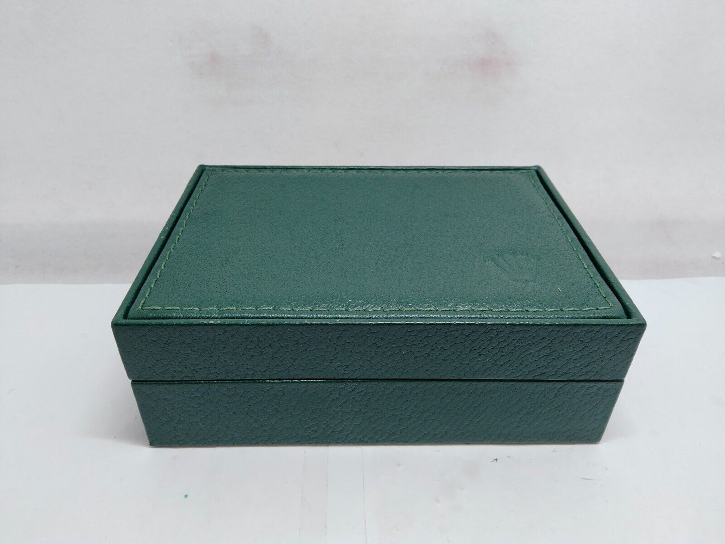 VINTAGE GENUINE ROLEX watch box case 68.00.55 Green wood leather 1223004y1S