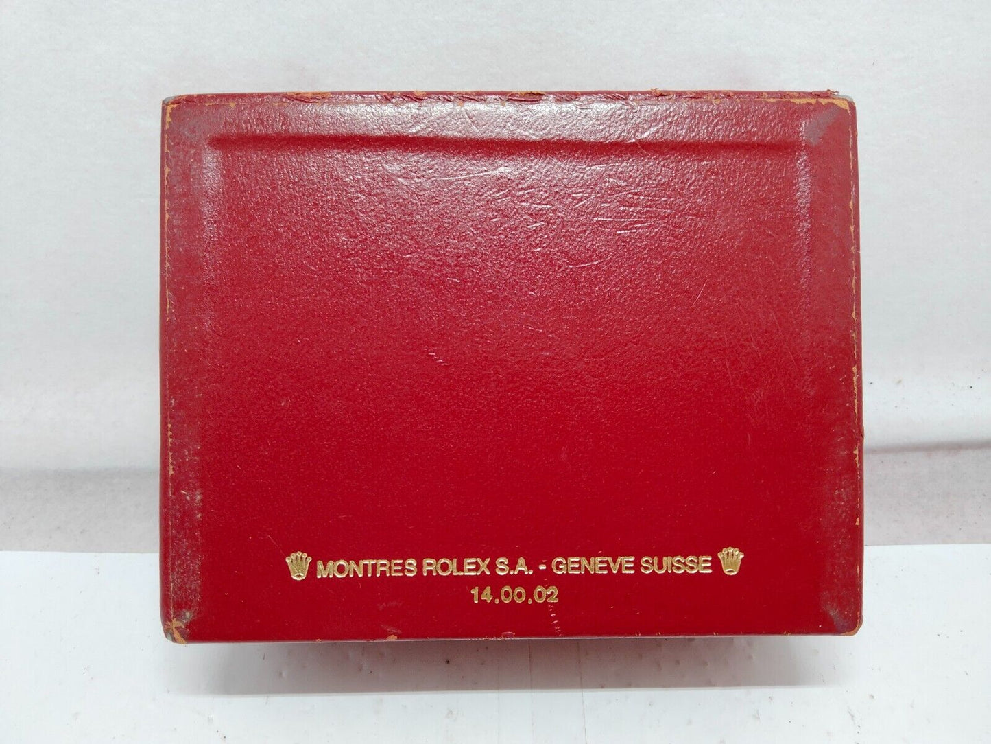 GENUINE ROLEX Red watch box case no inner cushion junk 14.00.02 230904005yS