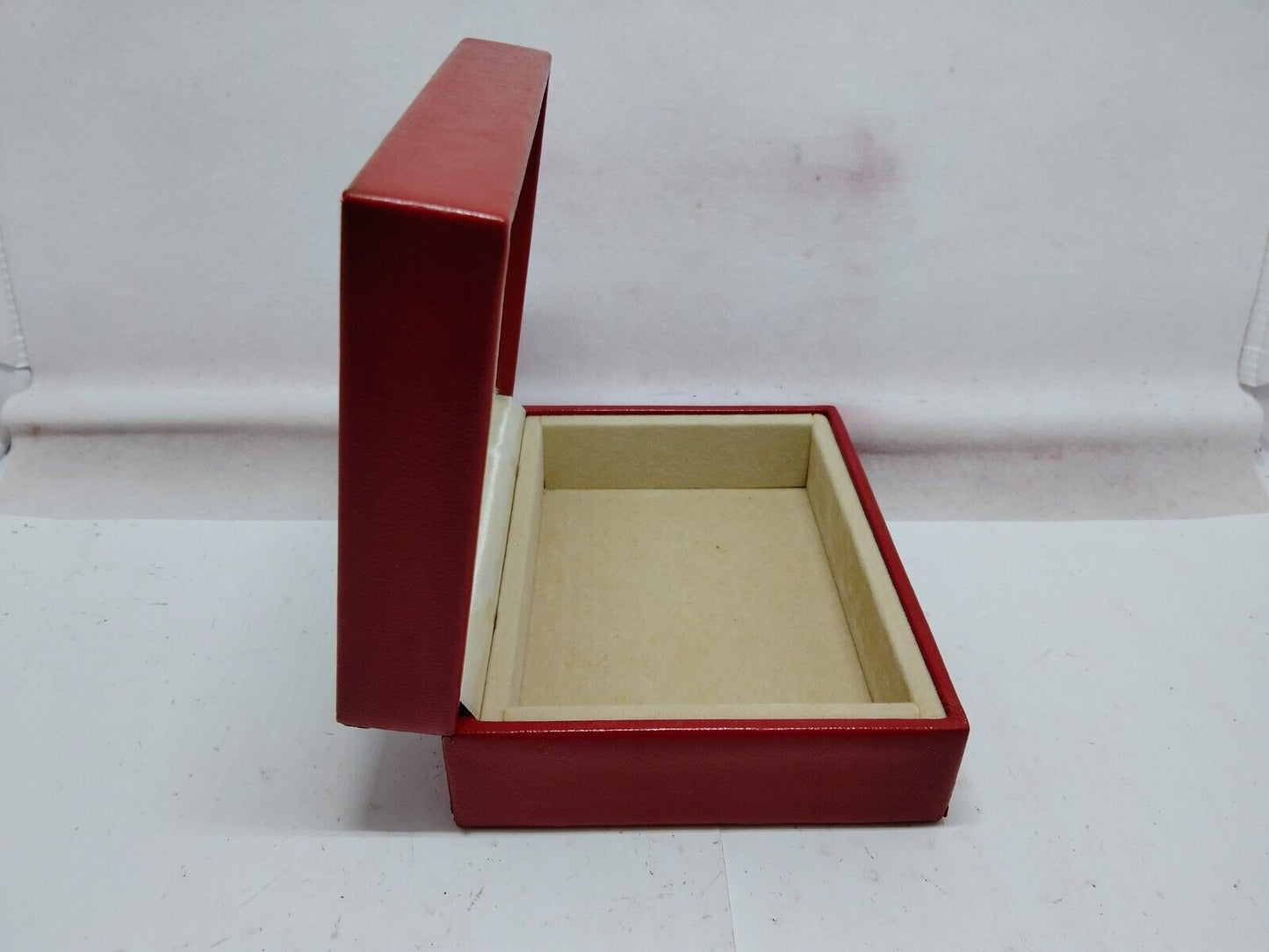 VINTAGE GENUINE ROLEX Red watch box case 14.00.02 no inner wood 230630001y2S