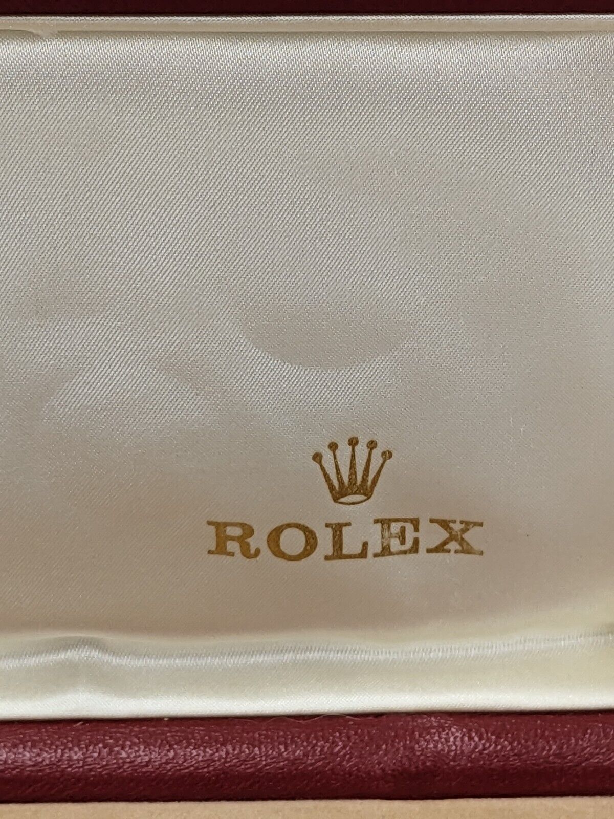 VINTAGE GENUINE ROLEX Red watch box case 14.00.08 no inner 230924012y10S