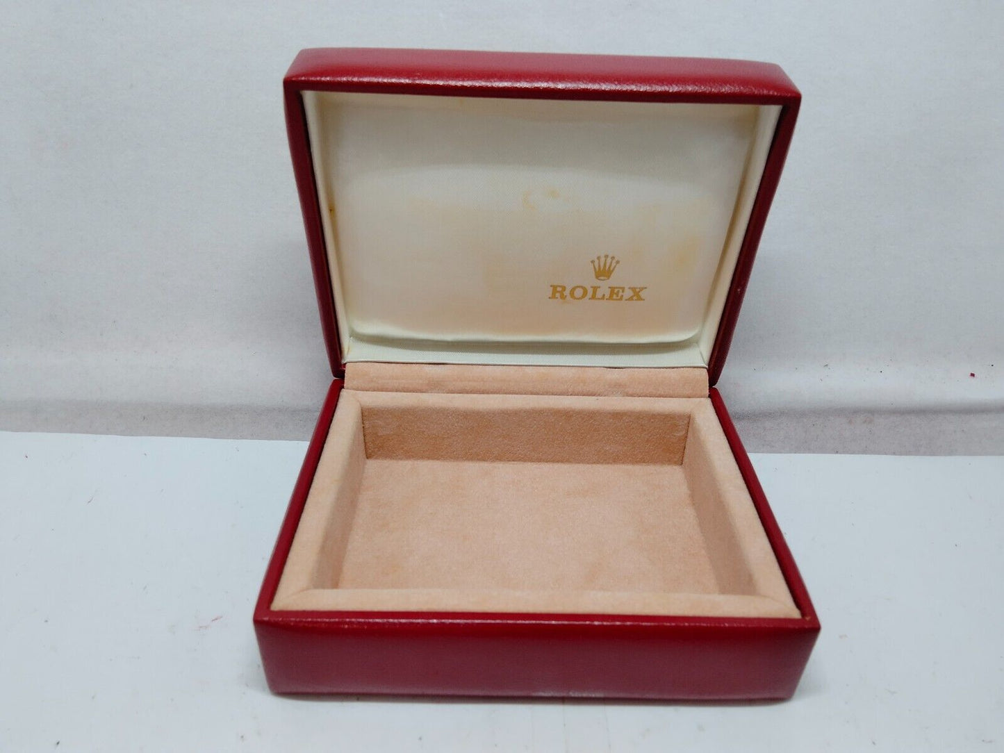 VINTAGE GENUINE ROLEX watch box case no inner wood leather 14.00.71 230818005y1S