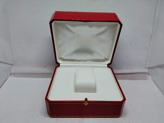 VINTAGE GENUINE CARTIER CO 1018 Red watch box case CO 1018 white 230921007y1S