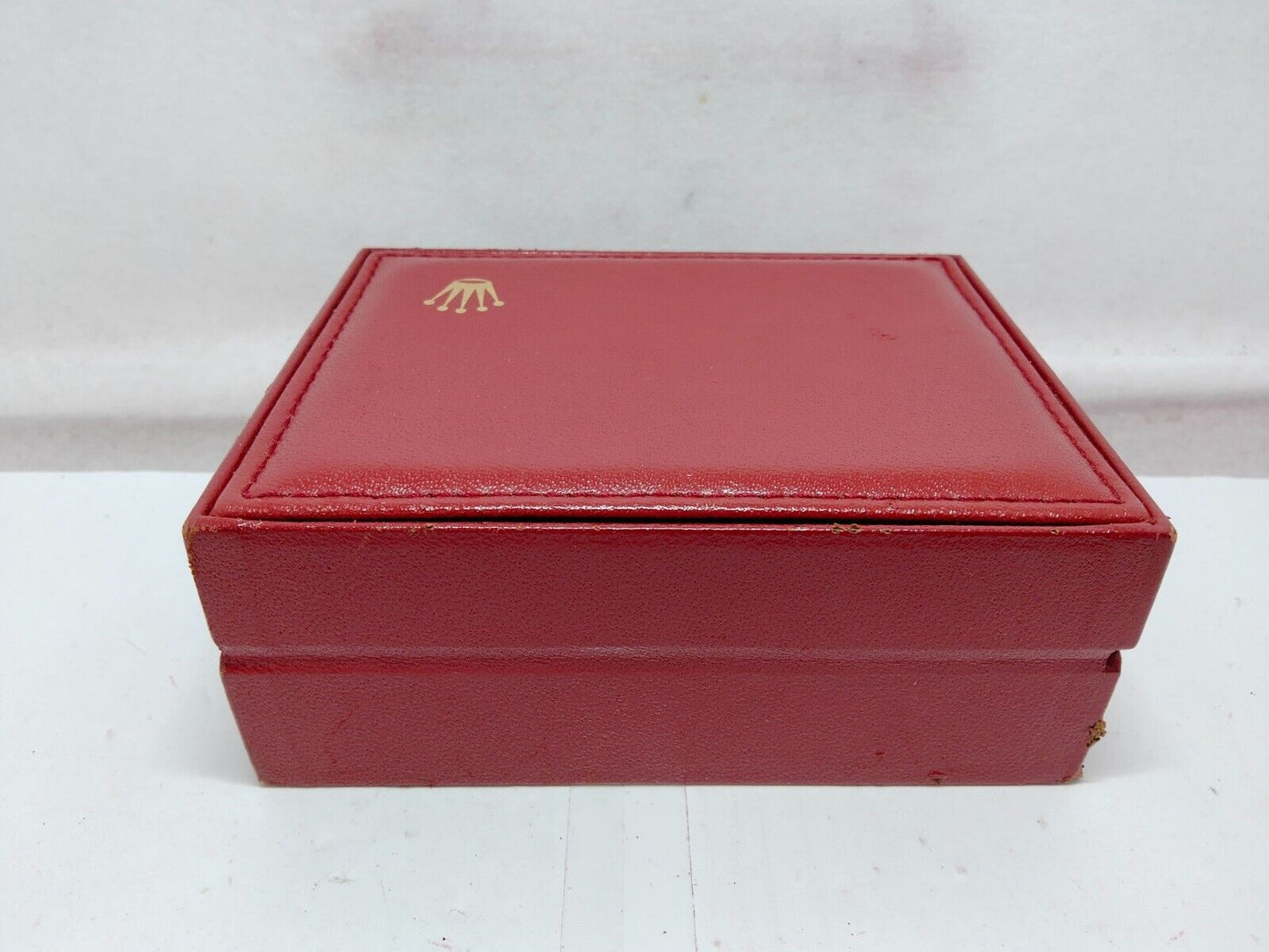 VINTAGE GENUINE ROLEX red watch box case 14.00.71 wood no inner 230921008y2S