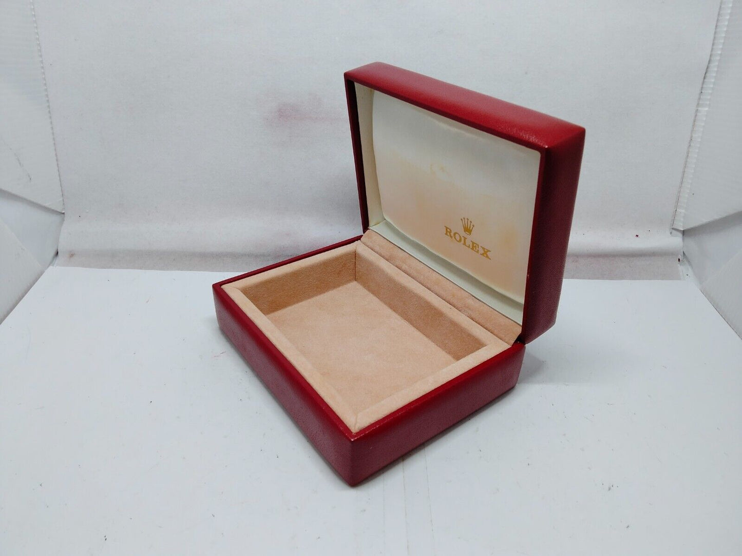 VINTAGE GENUINE ROLEX watch box case no inner wood leather 14.00.71 230818005y1S