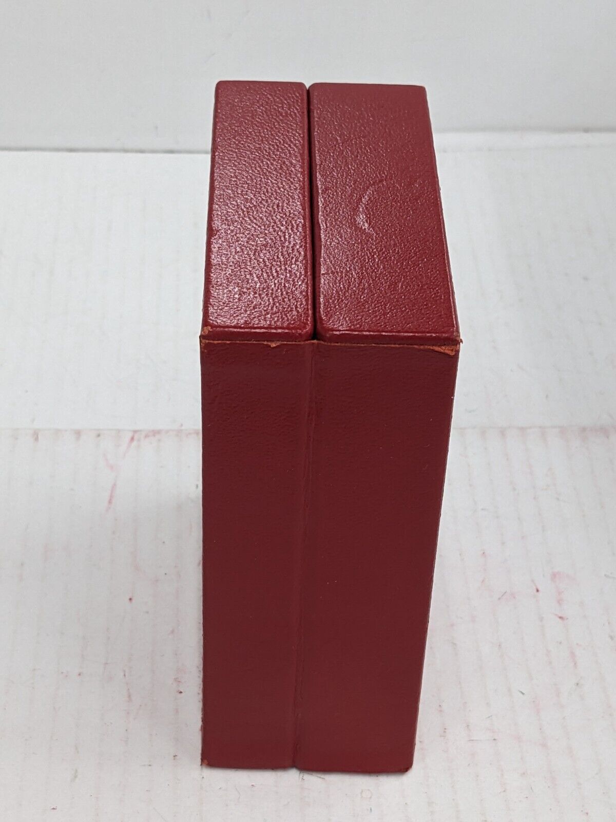 VINTAGE GENUINE ROLEX Red watch box case 14.00.02 no inner wood 231008012yS