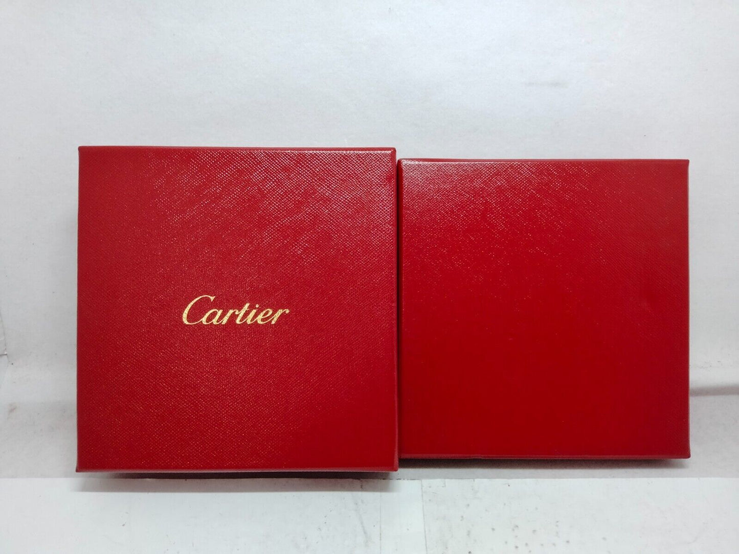 VINTAGE GENUINE CARTIER red watch box case wood leather black 230630016e2S