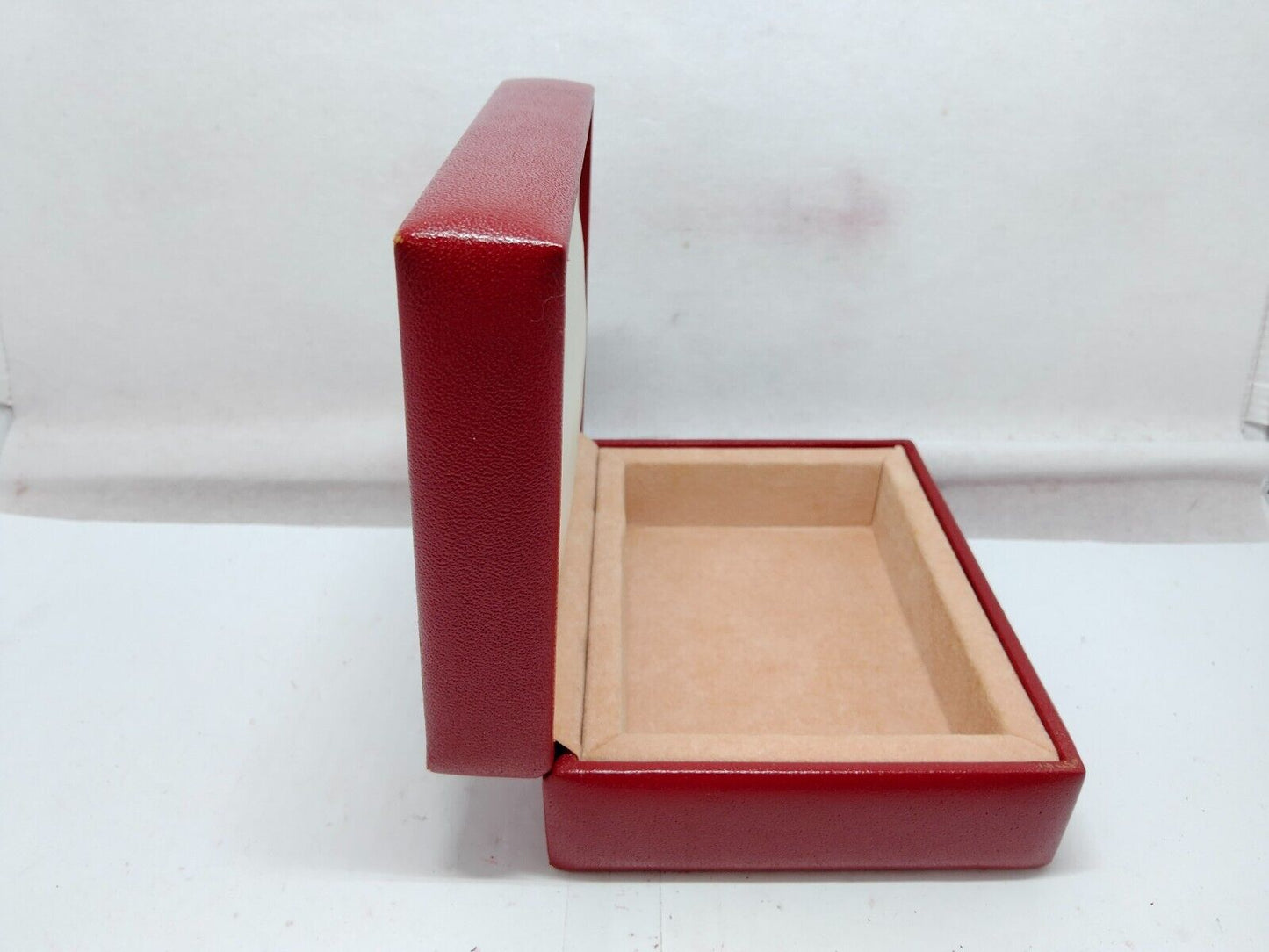 VINTAGE GENUINE ROLEX watch box case red 14.00.71 wood no inner 230921008y7S