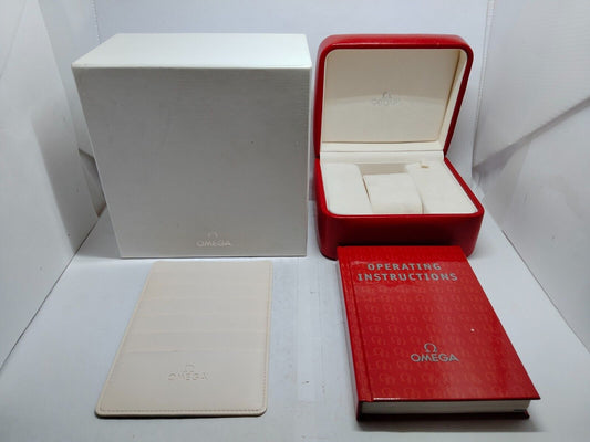 Caja de reloj VINTAGE GENUINE OMEGA Speedmaster Seamaster Red caja de...