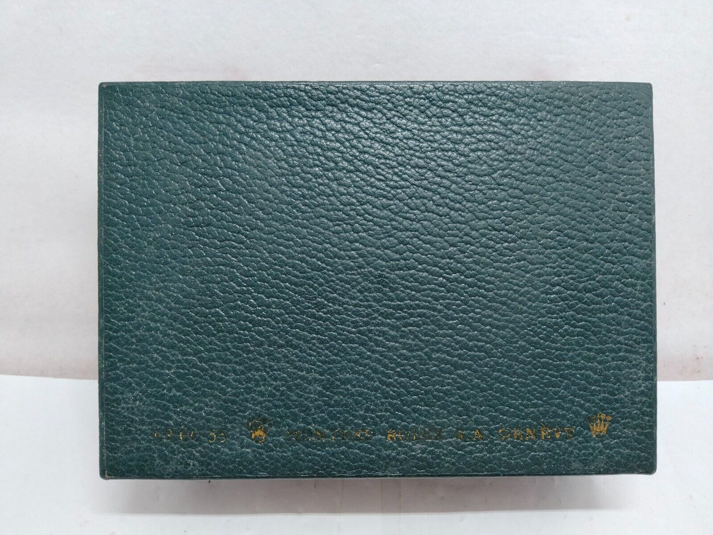 VINTAGE GENUINE ROLEX watch box case Bois vert sans coussin intérieur...