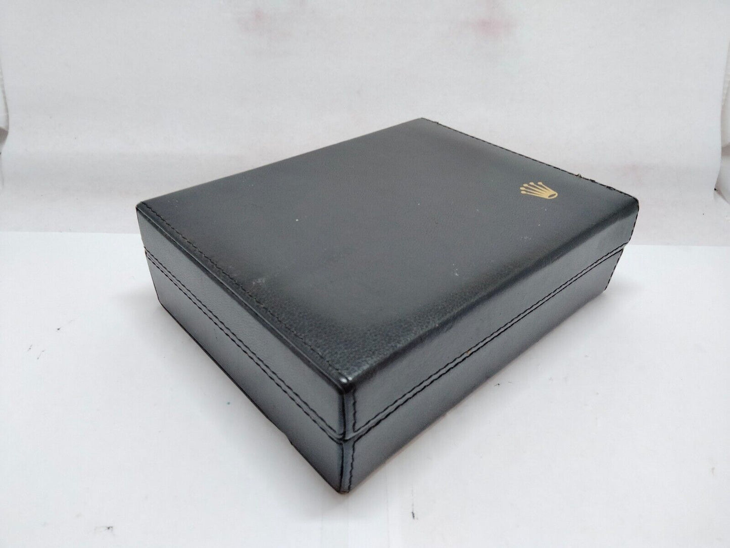 VINTAGE GENUINE ROLEX Cellini watch box case 49.00.08 gray leather 1214052eS