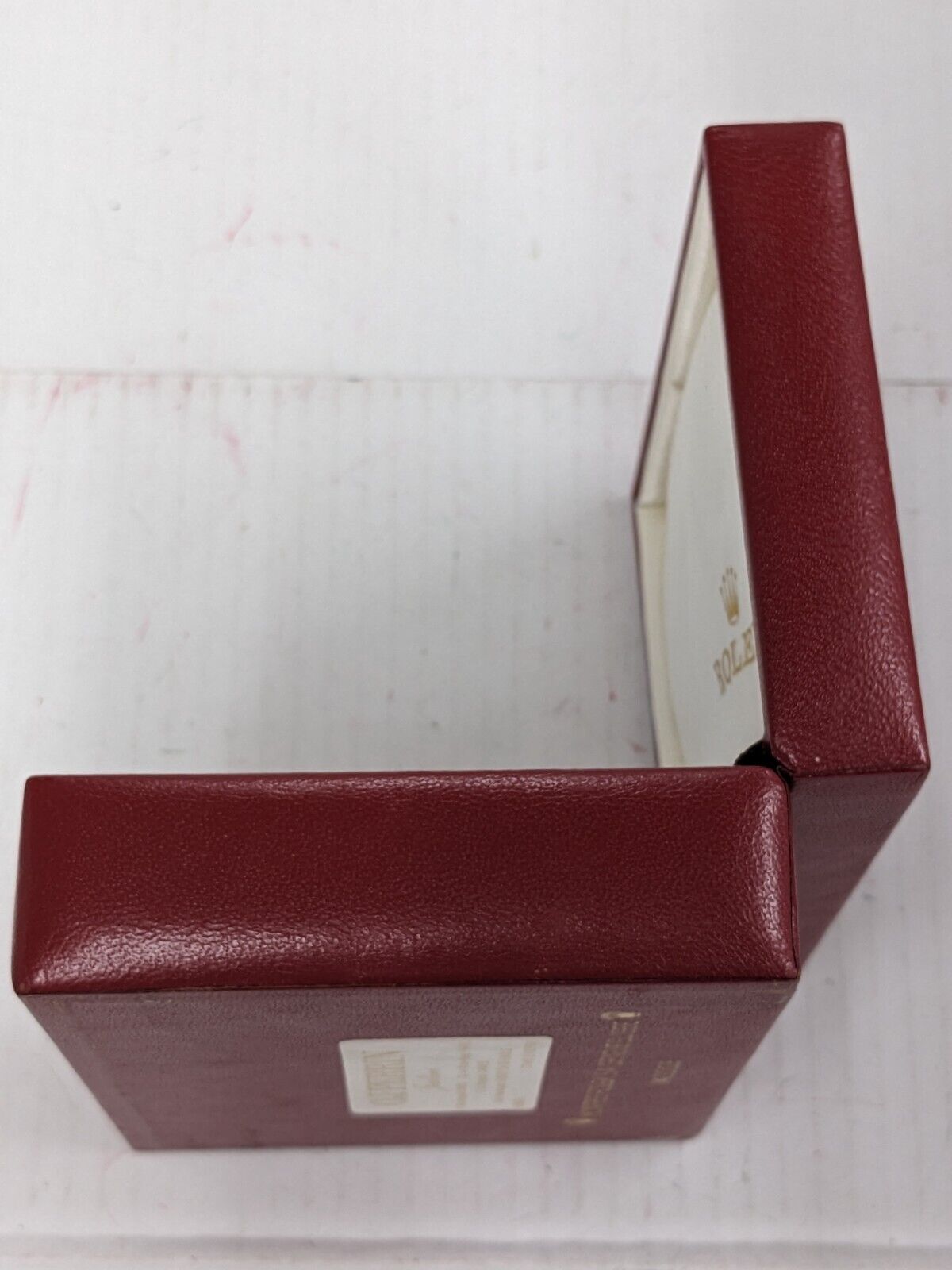 VINTAGE GENUINE ROLEX Red watch box case 14.00.08 no inner 230924012y10S