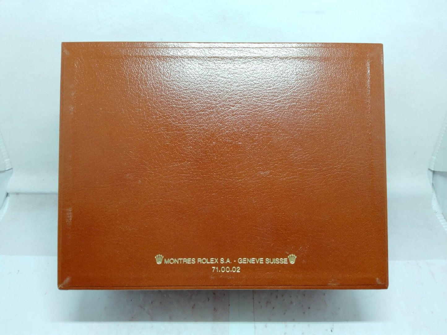 VINTAGE GENUINE ROLEX Day-Date watch box case 71.00.02 leather wood 231105026yS