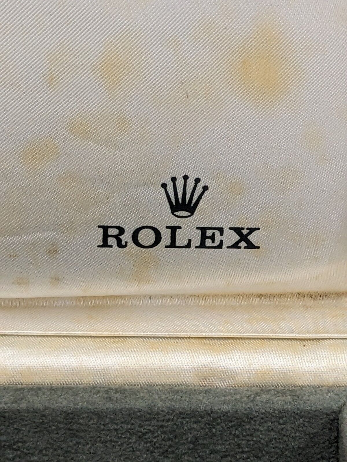 VINTAGE GENUINE ROLEX caja de reloj folleto 11.00.71 sin madera interior...