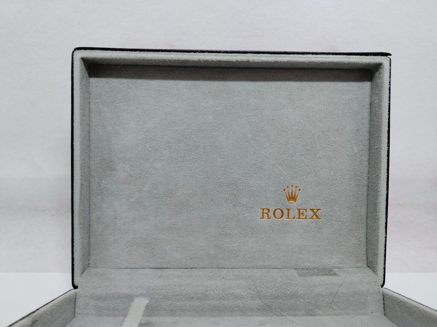 VINTAGE GENUINE ROLEX Cellini watch box case 49.00.08 gray leather 1214052eS