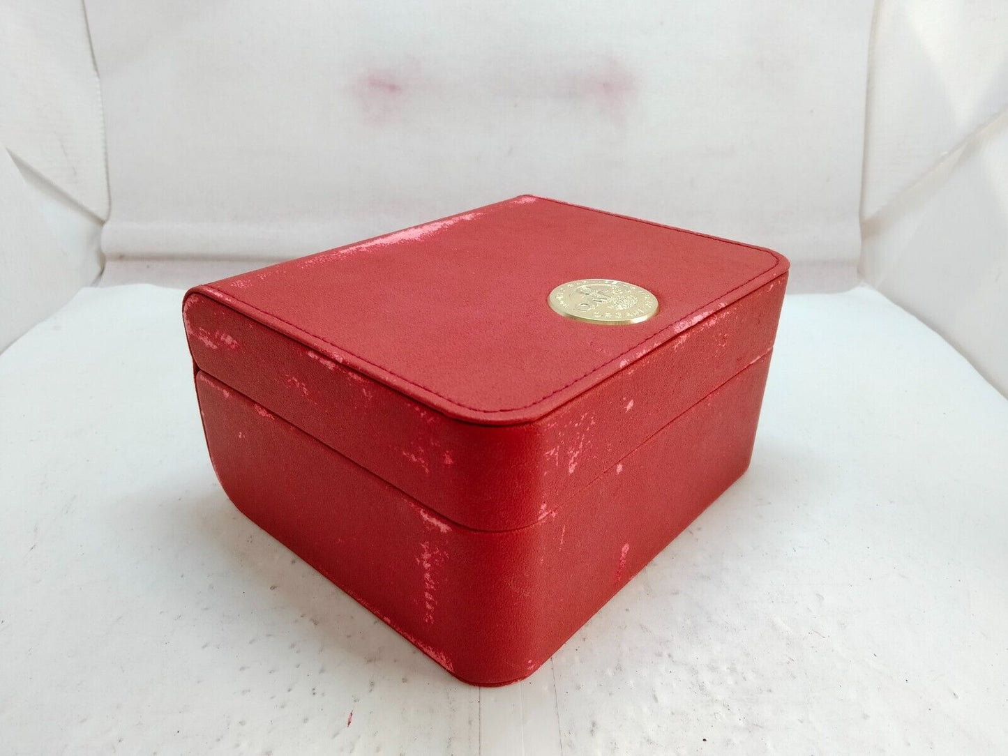 VINTAGE GENUINE OMEGA Speedmaster Seamaster watch box case red link 231106004yS