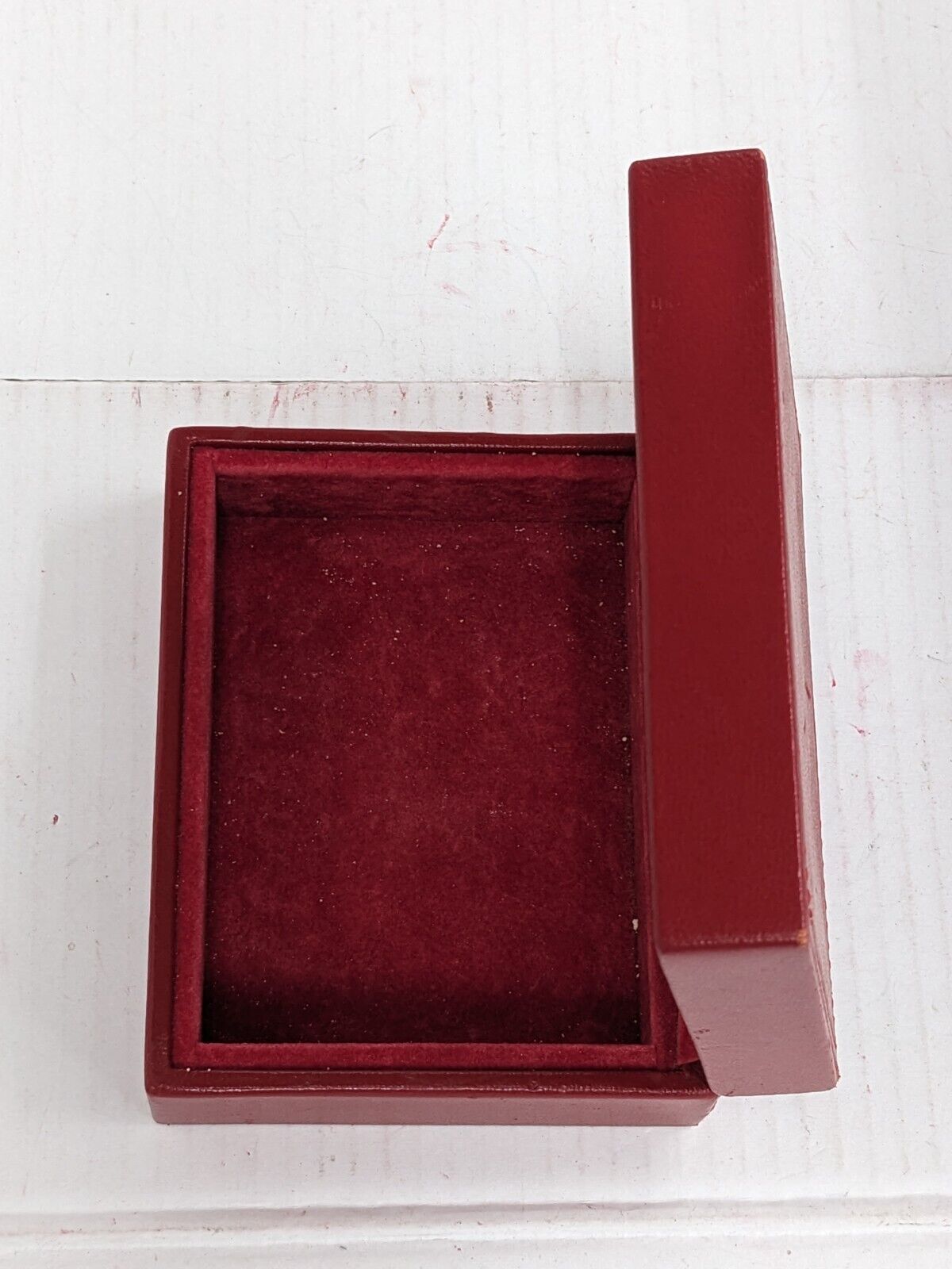 VINTAGE GENUINE ROLEX Red watch box case 14.00.02 no inner wood 231008012yS