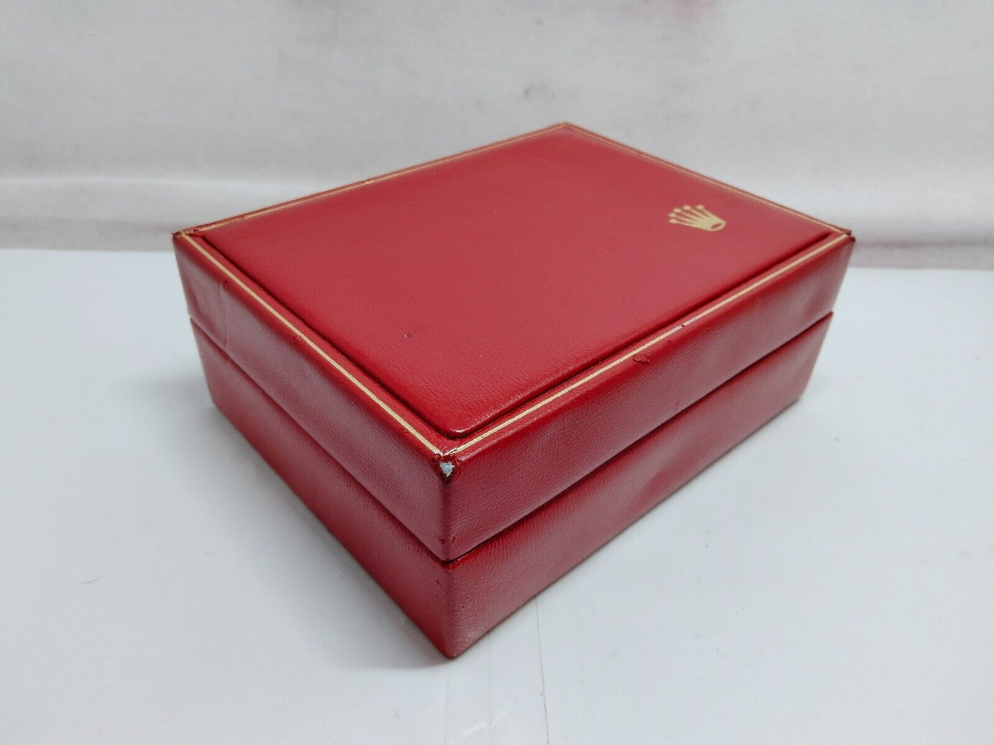 VINTAGE ECHTE ROLEX Rote Uhrenbox 14.00.02 ohne Innenkissen 230815003yS