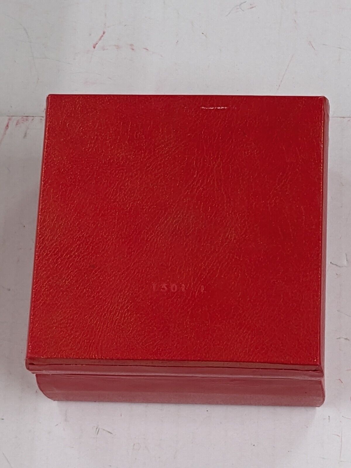 GENUINE OMEGA Speedmaster Seamaster Red watch box case wood leather 230920002yS